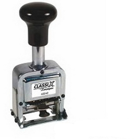 Xstamper 40246 Number Stamp Size:1/10-Band Metal Self-Inking Automatic