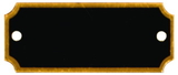 Xstamper A61 Engraved Name Plate for A60, Black w/Gold Plate, 2-5/8