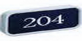 Xstamper G42-000 G42 - Designer Wall & Door Sign - (GRAY) Frame 2" x 4"
