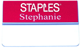 Xstamper J41 Pocket Name Badge with Logo, 3/4" x 3"