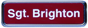 Xstamper J60 - Name Badge Gold Frame 1" x 3"