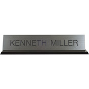 Xstamper K45 - Acrylic Base Desk Sign - (BLACK) Frame 2" x 10"