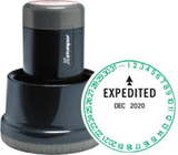 Xstamper N77-142 - Xpedater Round Rotary Date Stamp 1-3/16