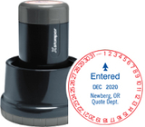 Xstamper N77-283 - Xpedater Round Rotary Date Stamp 1-3/16