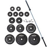 York Barbell 29037 Legacy Cast Iron Precision Milled Olympic Plate Set