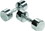 York Barbell 33020 2.5 lb Professional Chrome Dumbbell with Ergo Grip (Solid Steel)