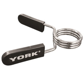 York Barbell 36040 2" Spring Collars - Chrome / Bulk (Pair)