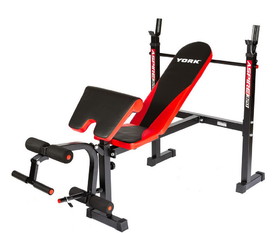 York Barbell 43320 Aspire 320 Multi Purpose Flat to Incline Bench with Arm / Leg Curl