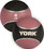 York Barbell 65106 6lb. 2 Tone Medicine Rubber Ball - Pink