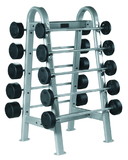 York Barbell 69051 ETS Fixed Straight And Curl Barbell Rack
