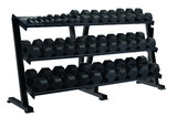York Barbell Hex Professional Tray Dumbbell Rack
