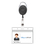 GOGO 50 Pcs Retractable Badge Holder with Carabiner Reel Clip and ID Badge Reel Clip for ID Card Holders