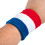 GOGO Terry Cloth Wristband Athletic Wrist Sweatband for Gym Sports Black 2PCS