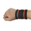 GOGO Narrow Stripe Wrist Sweatband Terry Cloth Sports Wristband Royalblue/Green
