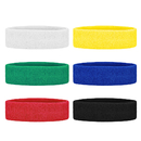 GOGO 6 Pieces Sports Headbands Terry Cloth Sweat Absorbing Head Band