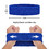 GOGO 12 Pieces Terry Headbands, Black Athletic Cotton Sweatbands for Running Tennis Basketball