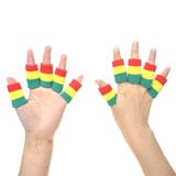 GOGO 10 Pieces Finger Sleeves, Cotton Finger Braces for Relieving Pain