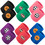 GOGO 12 Pieces Mixed Colors Cotton Wristbands with Soccer Pattern
