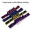 Muka Purple Elastic Exercise Stretching Band, Yoga Resistance Straps for Pilates Flexibility Fitness Physical Therapy Exercise Dance
