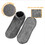 Muka 3 Pair Unisex Yoga Socks with Non-Slip Grips, Non Skid Barre Socks for Fitness Hospital - Black