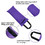 GOGO Yoga Sandbag for Workout Fitness, Purple Unfilled Sand Bag with Waterproof Inner Bag, 16 x 7 Inch