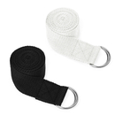 GOGO 2 Pack Yoga Straps, Cotton Exercise Straps with D-Ring for Stretching