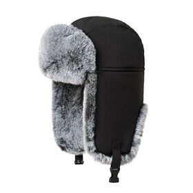 TOPTIE Adjustable Chin Strap Trapper Hat Windproof Ear Flap Hat For Men And Women
