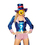 TopTie Magician Costume, Magical Hot Stamping Blue Costume, Halloween Costume Ideas