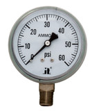 Zenport APG60 Ammonia Gas Pressure Gauge, 60 PSI