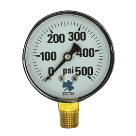 Zenport DPG500 Dry Air Pressure Gauge, 500 PSI
