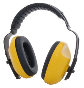 Zenport EM106 Adjustable Headband Ear Muffs, Yellow with Black