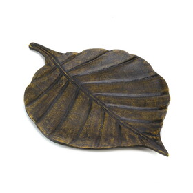 Accent Plus 10015384 Avery Leaf Decorative Tray