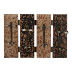 Accent Plus 10015543 Rustic Wine Wall Rack