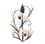 Gallery of Light 10015809 Amber Lilies Candle Wall Sconce