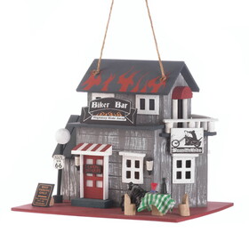 Songbird Valley 10016849 Route 66 Biker Bar Birdhouse