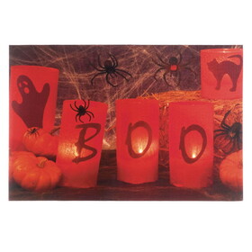 Accent Plus 10017688 Boo Halloween Led Wall Art