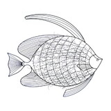 Accent Plus 10017852 Intricate Fish Wall Decor