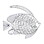 Accent Plus 10017852 Intricate Fish Wall Decor
