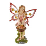 Accent Plus 10017858 Solar Pink Fairy Garden Figurine