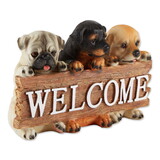 Accent Plus 10017870 Puppy Welcome Sign