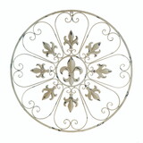Accent Plus 10017973 Circular Fleur De Lis Wall Decor