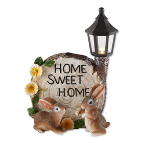 Accent Plus 10018201 Solar Home Sweet Home Bunnies