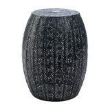 Accent Plus 10018467 Black Moroccan Lace Stool
