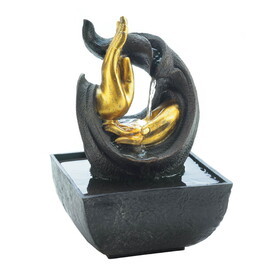 Accent Plus 10018475 Golden Hands Accent Tabletop Fountain