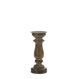 Gallery of Light 10018672 Short Antique-Style Wooden Candleholder