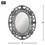 Accent Plus 10018873 Silver Scallop Wall Mirror