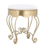 Accent Plus 10018893 Gold Scrollwork Stool