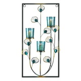Gallery of Light 10018915 Peacock Three Candle Wall Sconce