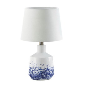 Gallery of Light 10018919 White And Blue Splash Table Lamp