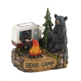 Summerfield Terrace 10019011 Camping Bear Family Light Up Figurine